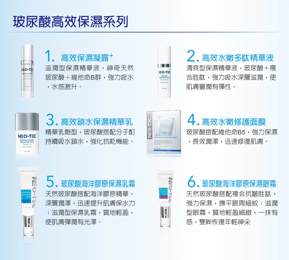 妮傲絲翠 保濕修護系列
